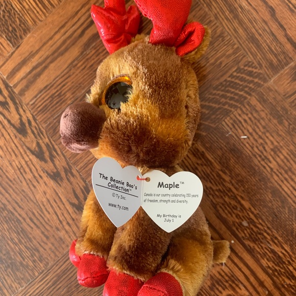 Moose Beanie Boo Plush - Picture 2 of 3